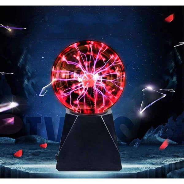Planet Gates Blue Plasma Ball Lamp Electric Globe Static Lamps Sound Sensitive 8 Inch Glass Sphere Nightlight Toy For Kids Plazma Novelty Light