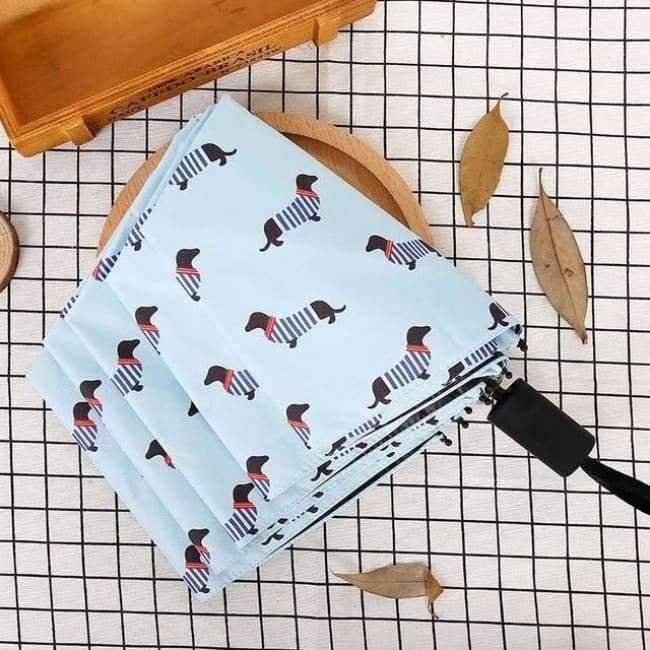 Planet Gates Blue Pocket Umbrella New Arrival Three Folding Fresh Partysu streak Dogs Parasol Sunny Rainy Umbrellas Girls Gifts Pink