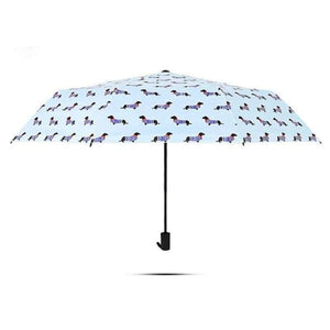 Planet Gates Blue Pocket Umbrella New Arrival Three Folding Fresh Partysu streak Dogs Parasol Sunny Rainy Umbrellas Girls Gifts Pink