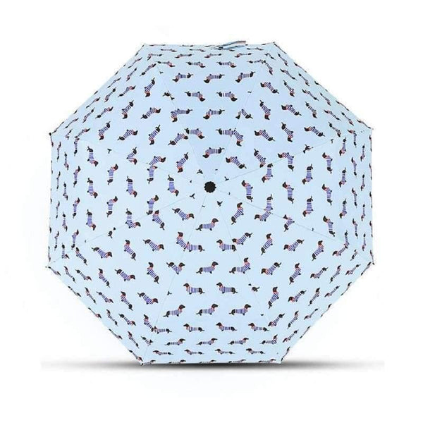 Planet Gates Blue Pocket Umbrella New Arrival Three Folding Fresh Partysu streak Dogs Parasol Sunny Rainy Umbrellas Girls Gifts Pink