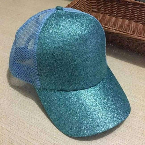 Planet Gates blue Ponytail Tennis Cap Tennis Messy Bun Hat Snapback cap women Hat Snapback gorras mujer