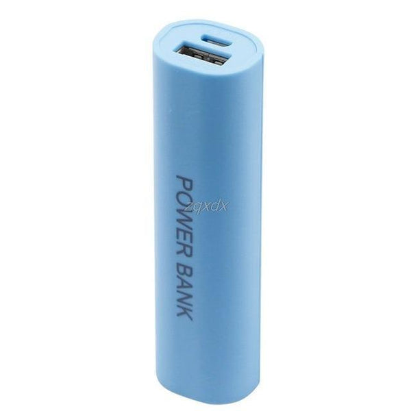 Planet Gates Blue Portable DIY USB Mobile Power Bank Charger Pack Box Battery Case For 1 x 18650 Z17 Drop ship