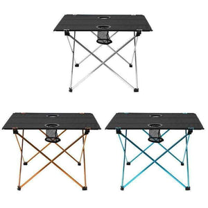 Planet Gates Blue Portable Lightweight Outdoors Table For Camping Table Aluminium Alloy Picnic BBQ Folding Table Outdoor Activties Tavel Tables