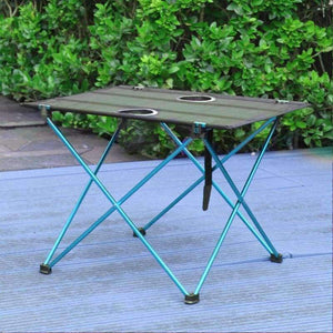 Planet Gates Blue Portable Lightweight Outdoors Table For Camping Table Aluminium Alloy Picnic BBQ Folding Table Outdoor Activties Tavel Tables