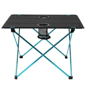Planet Gates Blue Portable Lightweight Outdoors Table For Camping Table Aluminium Alloy Picnic BBQ Folding Table Outdoor Activties Tavel Tables
