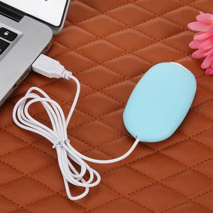 Planet Gates Blue Portable Mini USB Hand Warmer Rechargeable Winter Hand Heating Stove Pocket Powered Bank Double Heating Electric Stove Warmer