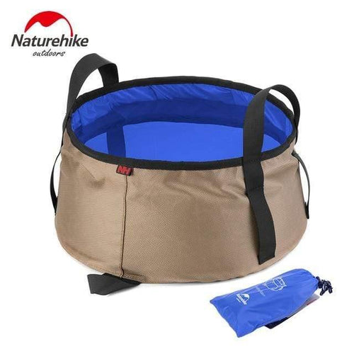 Planet Gates Blue Portable Outdoor Travel Folding Water Bucket Washbowl Fishing Bucket Water Pot Hiking Camping