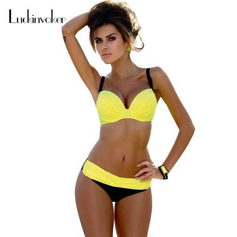 Planet Gates Blue Printing / S S-XXL Swimwear Women Brazilian Bikini Push Up Swimsuit Female Biquini Women Swim Suit Beachwear Swimming Bathers