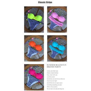 Planet Gates Blue Printing / S S-XXL Swimwear Women Brazilian Bikini Push Up Swimsuit Female Biquini Women Swim Suit Beachwear Swimming Bathers