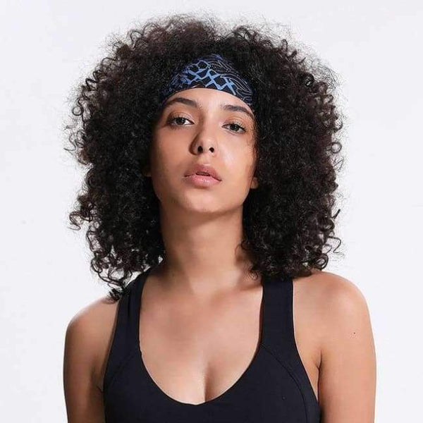Planet Gates Blue Prints Solid Gym Yoga Hair Bands Headband Women Anti-Sweat Head Band Plain Running Sport Hairband Sport Accessories 9Colors