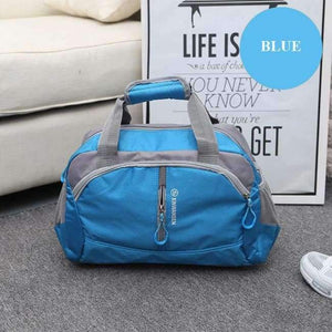 Planet Gates Blue Professional Nylon Waterproof Sports Gym Bag women Men for the gym Fitness Training Shoulder handbags Bag yoga Bag Luggage