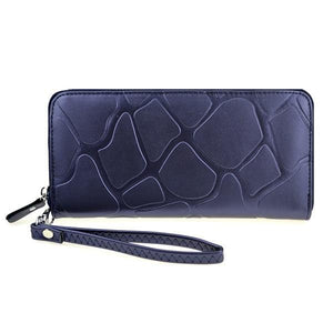 Planet Gates Blue Pu Leather Women Wallet Female Purse Large Capacity Wallets Female Purse Lady Purses Phone Pocket Card Holder Carteras