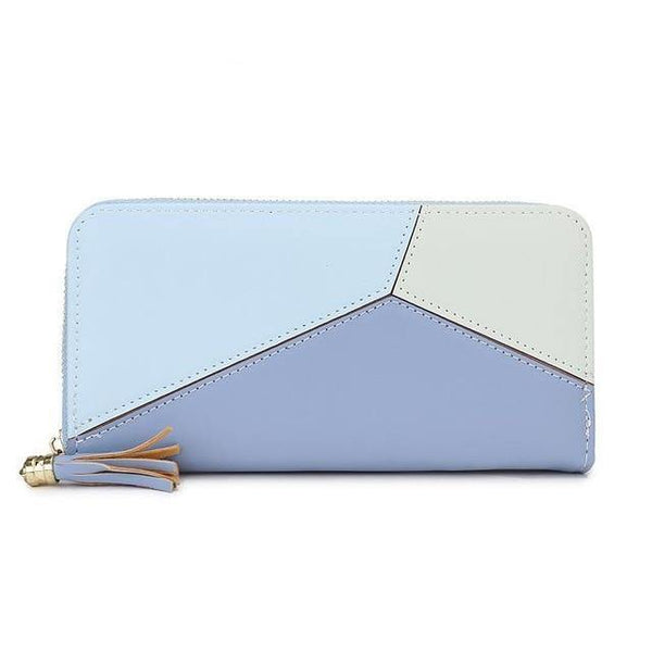 Planet Gates Blue PU Women Wallet Best Design High Quality Fashion Wallet Female Girls Phone Pocket Purse Card Holder Long Clutch Coin Purse