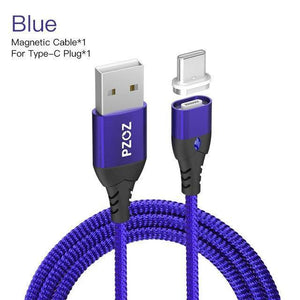 Planet Gates Blue PZOZ USB C Magnetic Cable 5A Super Fast Charging Phone Type-C Magnet Charger Adapter For Samsung Galaxy S9 Huawei Xiaomi A2 lite