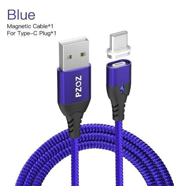 Planet Gates Blue PZOZ USB C Magnetic Cable 5A Super Fast Charging Phone Type-C Magnet Charger Adapter For Samsung Galaxy S9 Huawei Xiaomi A2 lite