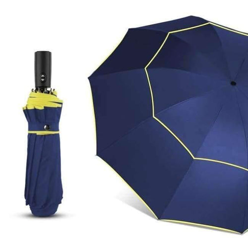 Planet Gates Blue Quality 120cm Fully-automatic Umbrella Men Rain Woman Double Layer 3 Folding Business Gift Umbrella Windproof Sun Umbrellas