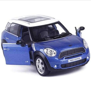 Planet Gates Blue R Mini countryman Cooper 1:36 Toy Vehicles Alloy Pull Back Car Replica Authorized Original Factory Model Toys Kids Gift
