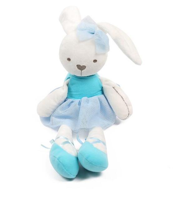 Planet Gates blue rabbit Baby Soft Plush toys Infant Stroller Comfort Stuffed Animal Rattle Mobile Babys kawaii plush Toys Hanging Bed Bell Crib Rattles