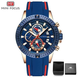 Planet Gates blue red Men's Wristwatch Quartz Watch Men Waterproof Silicone Sport Wrist Watches Men Luxury Brand Relogio Masculino
