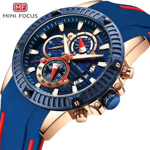 Planet Gates blue red Men's Wristwatch Quartz Watch Men Waterproof Silicone Sport Wrist Watches Men Luxury Brand Relogio Masculino
