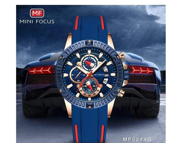 Planet Gates blue red Men's Wristwatch Quartz Watch Men Waterproof Silicone Sport Wrist Watches Men Luxury Brand Relogio Masculino