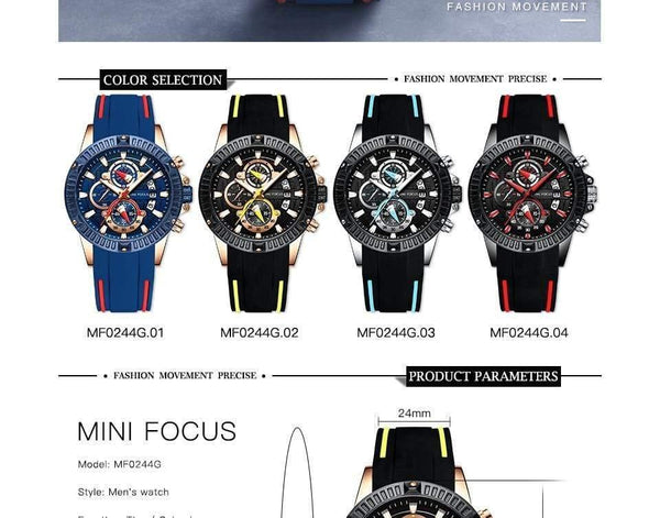 Planet Gates blue red Men's Wristwatch Quartz Watch Men Waterproof Silicone Sport Wrist Watches Men Luxury Brand Relogio Masculino