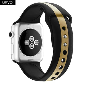 Planet Gates Blue Red V W / For 38 40mm AW Sport band for Apple Watch series 4 3 2 1 Silicone strap for iWatch colorful Soft Replacement AW adapter 38 40 42 44mm