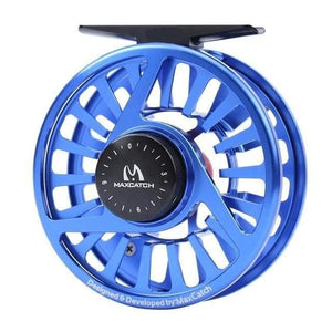 Planet Gates BLUE REEL / 9000 Series Fly Fishing Reel 3/4/5/6/7/8WT CNC Machined Aluminium Micro Adjusting Drag Fly Reel