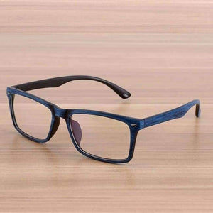 Planet Gates Blue Reven Glasses Men and Women Unisex Wooden Pattern Fashion Retro Optical Spectacle Eyeglasses Glasses Frame Vintage Eyewear