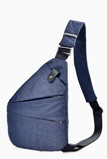 Planet Gates Blue Right Men Messenger Bags Waterproof Crossbody Shoulder Bag for Male Small Casual Multifunctional Men/Women Business Chest Bags