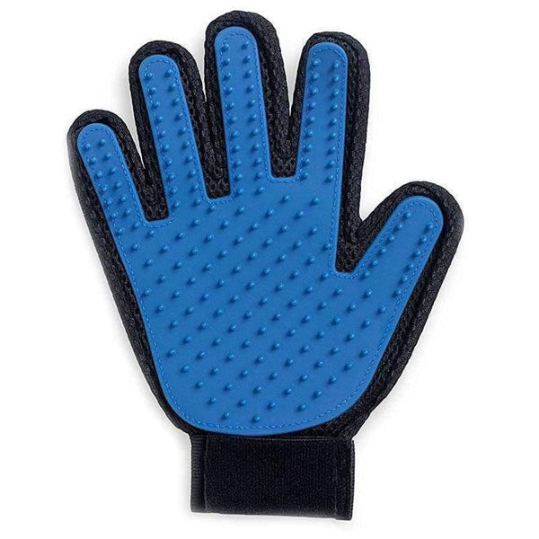 Planet Gates blue right / one size Cat Grooming Gloves Dog Hair Remover Gentle Deshedding Brush Comb Tool Pet Massage Mitt with Enhanced Long/Short Fur