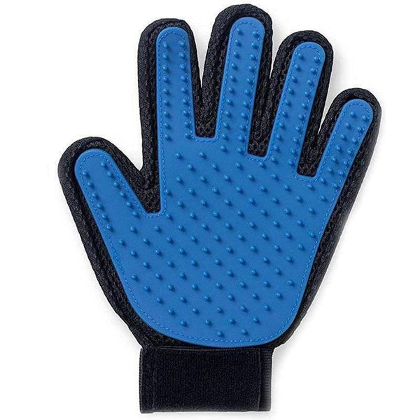 Planet Gates blue right / one size Cat Grooming Gloves Dog Hair Remover Gentle Deshedding Brush Comb Tool Pet Massage Mitt with Enhanced Long/Short Fur