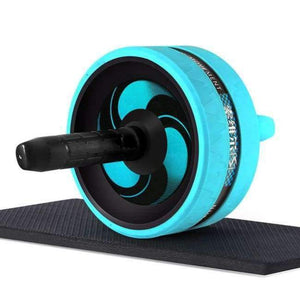 Planet Gates Blue Roller&Jump Rope No Noise Abdominal Wheel Ab Roller with Mat  For Exercise Fitness Equipment Accessories Body Building
