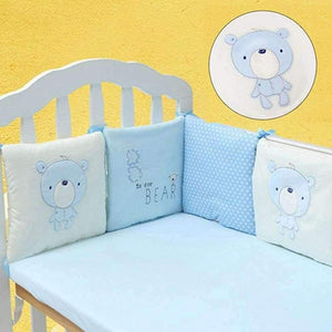 Planet Gates Blue / Russian Federation 6Pcs/Lot Baby Bed Bumper Protector Baby Bedding Set Newborn Crib Bumper Toddler Cartoon Bed Bedding in the Crib for Infant