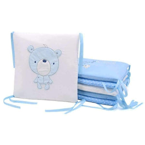 Planet Gates Blue / Russian Federation 6Pcs/Lot Baby Bed Bumper Protector Baby Bedding Set Newborn Crib Bumper Toddler Cartoon Bed Bedding in the Crib for Infant