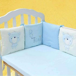 Planet Gates Blue / Russian Federation 6Pcs/Lot Baby Bed Bumper Protector Baby Bedding Set Newborn Crib Bumper Toddler Cartoon Bed Bedding in the Crib for Infant