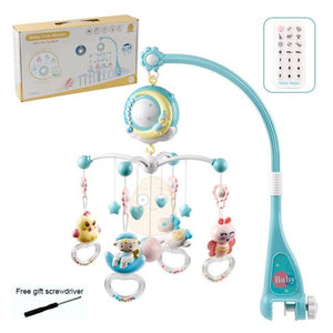 Planet Gates Blue / Russian Federation Baby Mobile Rattles Toys 0-12 Months For Baby Newborn Crib Bed Bell Toddler Rattles Carousel For Cots Kids Musical Toy Gift