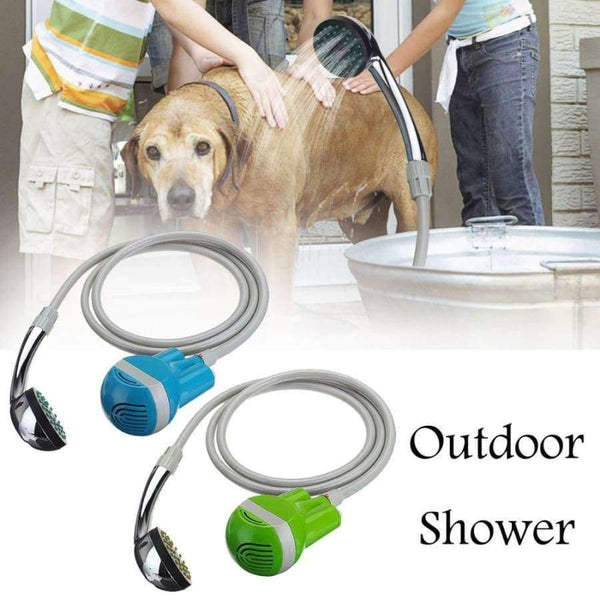 Planet Gates Blue / Russian Federation Outdoor shower USB Shower camping car Water Pump Rechargeable camping shower hiking camping equipment kit camping
