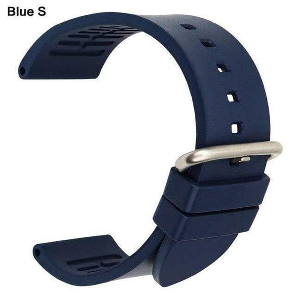 Planet Gates Blue S / 22mm 20mm 22mm 24mm fluororubber rubber watchbands orange sports smart watch band strap watch accessories bracelet belt
