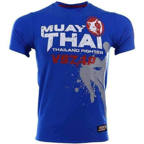 Planet Gates Blue / S Bangkok Boxing MMA T Shirt Gym Tee Shirt Fighting Martial Arts Fitness Training Wolf Muay Thai T Shirt Men Homme S-4XL