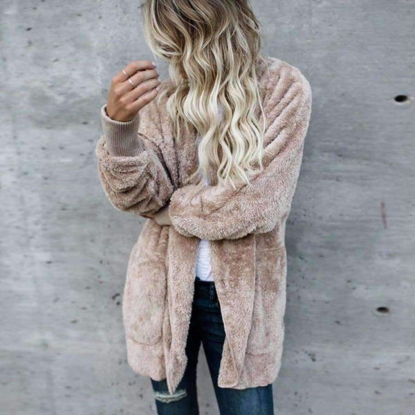 Planet Gates Blue / S Both Sides Wear Faux Fur Long Winter Jacket Women Autumn Winter 2017 Warm Coat Thicken Hooded Parka Women Outwear