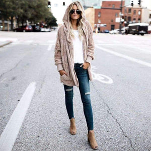 Planet Gates Blue / S Both Sides Wear Faux Fur Long Winter Jacket Women Autumn Winter 2017 Warm Coat Thicken Hooded Parka Women Outwear