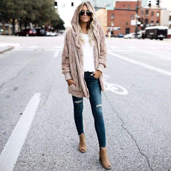 Planet Gates Blue / S Both Sides Wear Faux Fur Long Winter Jacket Women Autumn Winter 2017 Warm Coat Thicken Hooded Parka Women Outwear