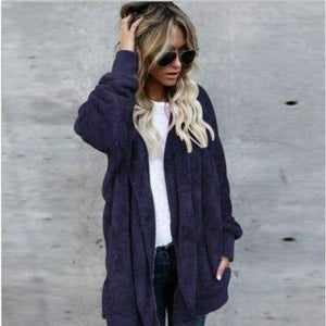 Planet Gates Blue / S Both Sides Wear Faux Fur Long Winter Jacket Women Autumn Winter 2017 Warm Coat Thicken Hooded Parka Women Outwear