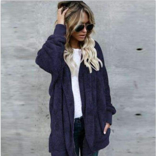 Planet Gates Blue / S Both Sides Wear Faux Fur Long Winter Jacket Women Autumn Winter 2017 Warm Coat Thicken Hooded Parka Women Outwear