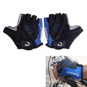 Planet Gates Blue / S / China 1Pair Half Finger Cycling Gloves Anti-Slip Anti-sweat Gel Bicycle Riding Gloves Anti Shock MTB Road Mountain Bike Sports Gloves