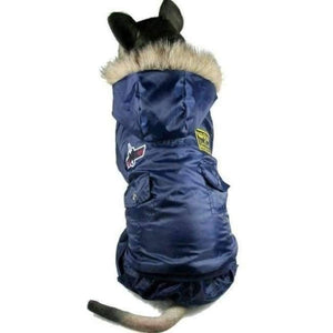 Planet Gates Blue / S / China Winter Warm Thick For Large Small Dog Pet Clothes Padded Hoodie Jumpsuit Pants Apparel XS-5XL Hot New Arrival  Free Shipping