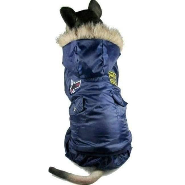 Planet Gates Blue / S / China Winter Warm Thick For Large Small Dog Pet Clothes Padded Hoodie Jumpsuit Pants Apparel XS-5XL Hot New Arrival  Free Shipping