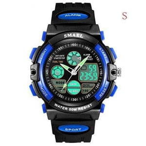 Planet Gates Blue S Digital Watch Kids Boy SMAEL Children Watch for Boys and Girls Gift Sport Watch Waterproof 0508 Kid Watches Digital Children