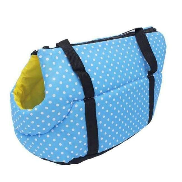 Planet Gates Blue / S Dot Print Pet Dog Carrier Sling Winter Warm Cat Carrier Outdoor Travel Small Dog Shoulder Bag For Chihuahua S/L